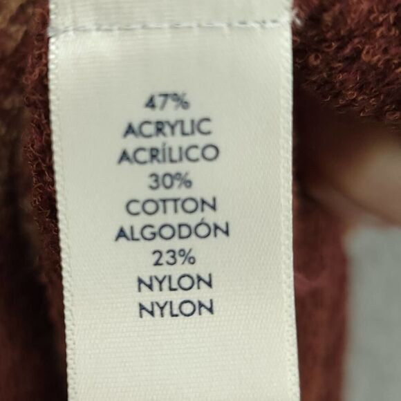 BKE Medium Jacquard Hooded V-Neck Pullover Sweater - Picture 6 of 10